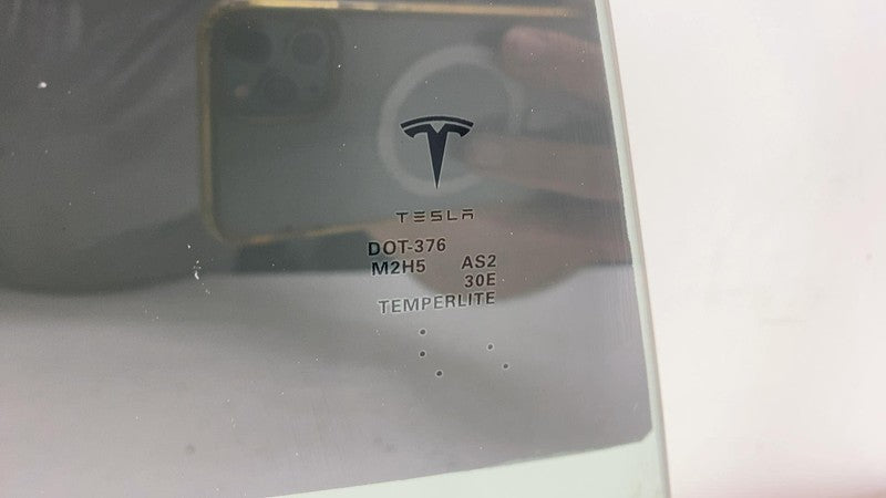 ⭕ 2012-2015 Tesla Model S MS Rear Passenger Side Door Window Glass Rig