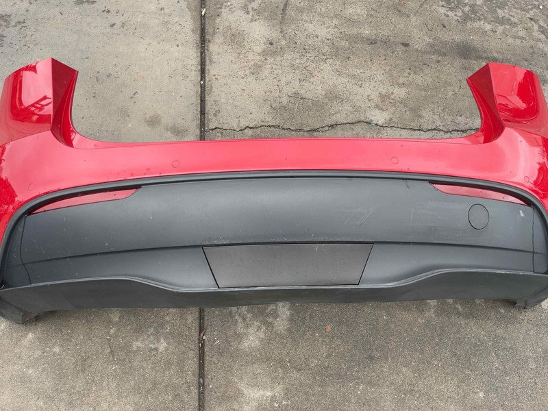 ⭕ 2020-2022 Tesla Model Y Rear Bumper Cover w/ Lower Valance Diffuser Red - PPMR