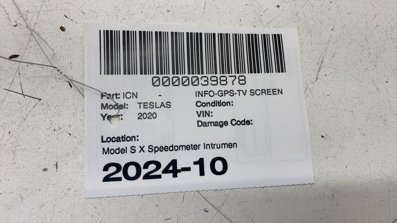 ⭕ 18-20 Model S X MCU-2 Instrument Cluster Speedometer Display Screen 