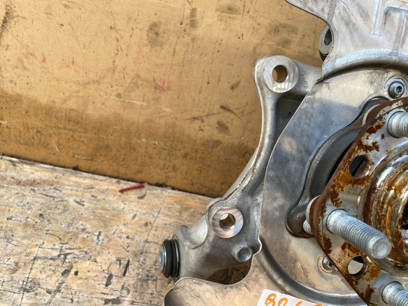 1044416 00 F 17-23 Model 3 Rear Right Side Spindle Knuckle w/ Shield & Wheel Hub 1044416-00-F