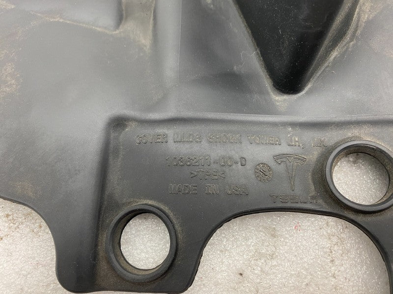 103621100D ⭕2016-2020 Tesla Model X Front Shock Strut Tower Cover Molding Left 1036211-00-D