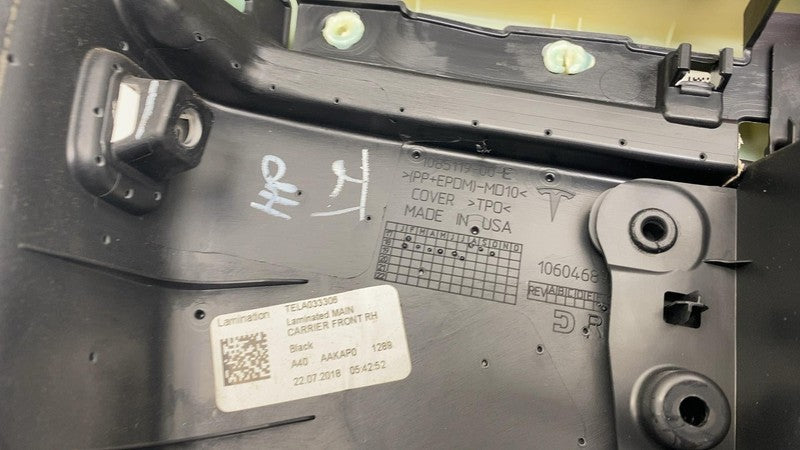 1090411-01-H ⭕ 17-20 Tesla Model 3 Front Right Interior Door Panel Trim Card OEM 1090411-01-H