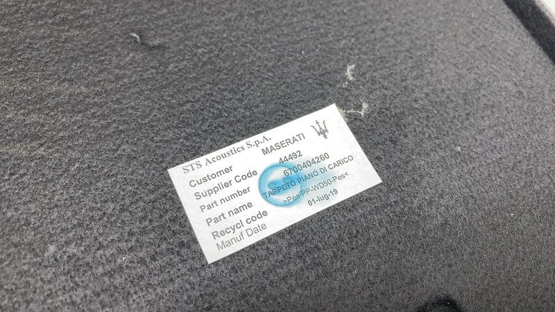 6700404260 ⭕ 14-20 Maserati Ghibli Rear Trunk Cargo Spare Floor Mat Carpet Cover 6700404260