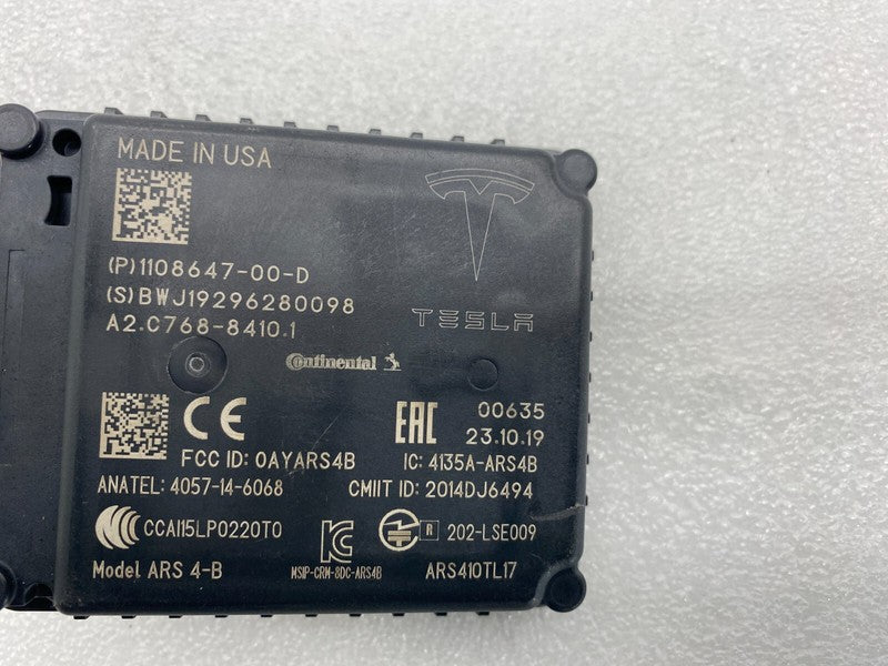 110864700D ⭕16-20 Tesla Model S X 3 Seven Pin Perpendicular Radar Sensor 7-Pin 1108647-00-D
