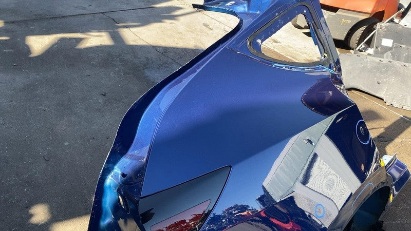 2020-2023 Tesla Model Y Rear Right Quarter Panel Structural Cutout RH Blue PPSB