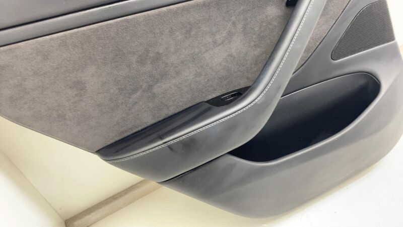 1105095-00-E 2017-2020 Tesla Model 3 M3 Rear Driver Side Door Panel Trim Cover Black Left LH
