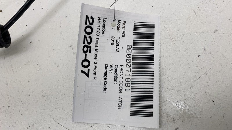 ⭕17-23 Tesla Model 3 Front Right Door Lock Latch Actuator Mechanism 10