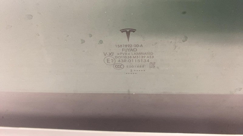 ⭕ 21-23 Model 3 Front Middle Panoramic Sun Moon Roof Window Glass 1587