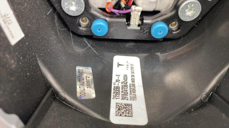 ⭕ 2024-2025 Model 3 Front Highland Steering Wheel w/ Control Switch 17