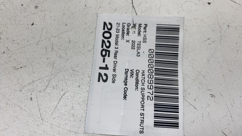 ⭕21-23 Model 3 Rear Driver Side Tailgate Trunk Lid Power Strut Left 15