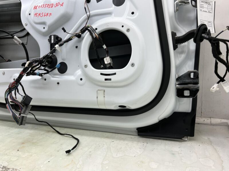 2012-2015 Tesla Model S Front Driver Side Door Shell Panel Left Assy White PBCW