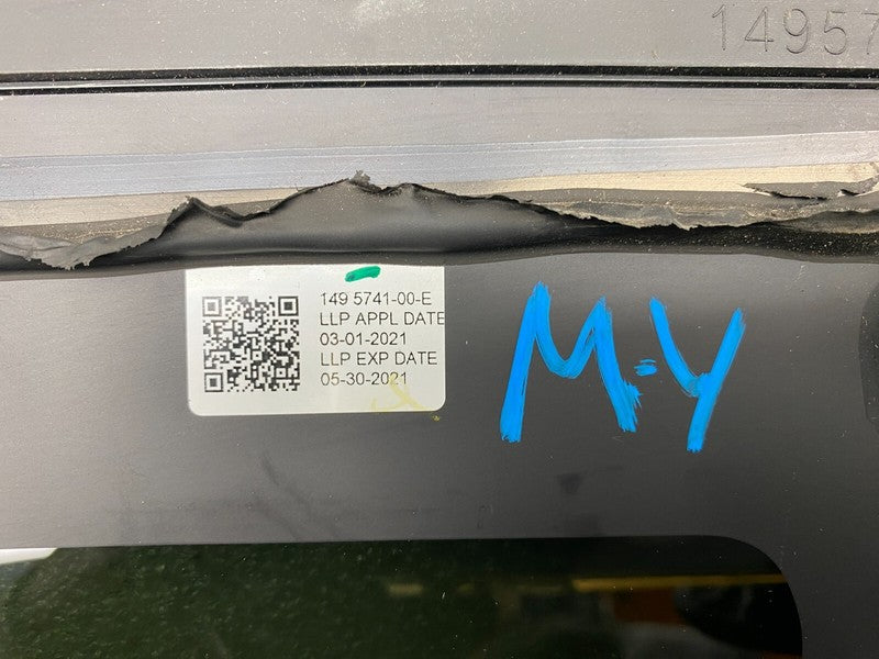 1495741 00 E ⭕ 2020-2022 Tesla Model Y Rear Side Quarter QTR Window Glass Right 1495741-00-E