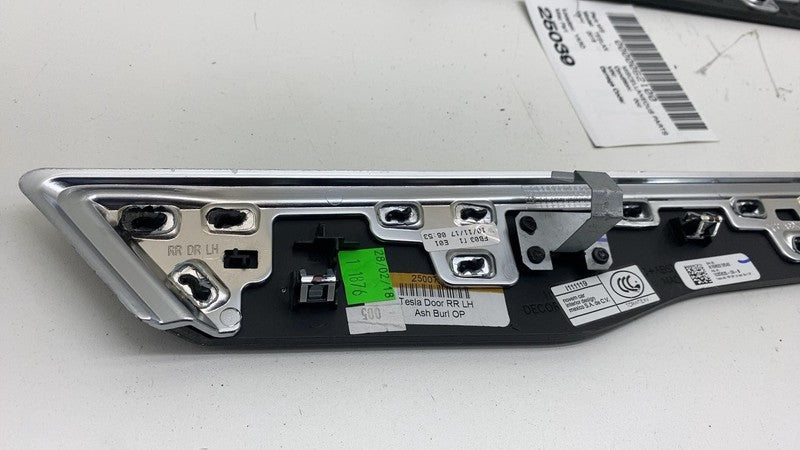 ⭕ 2016-2020 Tesla Model X Rear Left & Right Door Decor Trim Molding 10