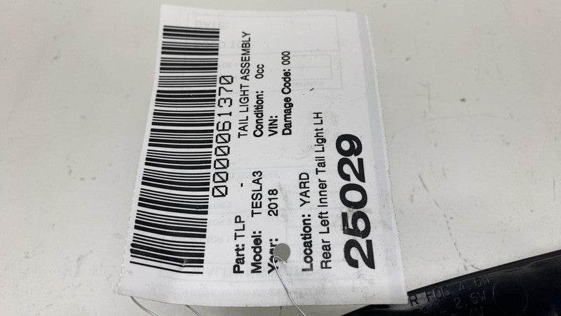 1077401 90 D ⭕ 2017-2023 Model 3 Rear Left Inner Taillight LED Tail Lamp 3-Pin 1077401-90-D