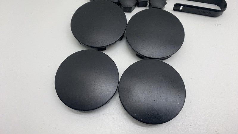 20214487 2024-2025 Tesla Cybertruck x4 Wheel Hub Center Cover w/ x22 Lug Nut Cover Black