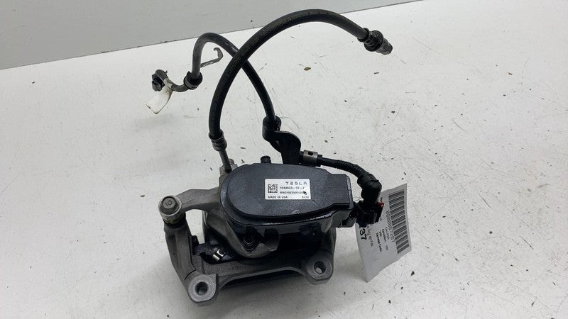 ⭕ 17-25 Tesla Model 3 M3 Rear Left Caliper w/ Brake Hose Line BASE 104
