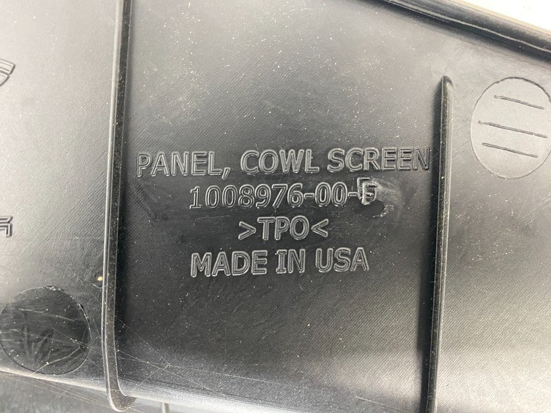 100897600E ⭕12-15 Tesla Model S MS Front Windshield Cowl Windscreen Trim Panel 1008976-00-E