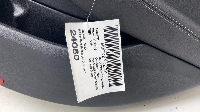 ⭕ 2015-2021 Mercedes Benz C300 Rear Passenger Side Door Trim Panel RH Black OEM