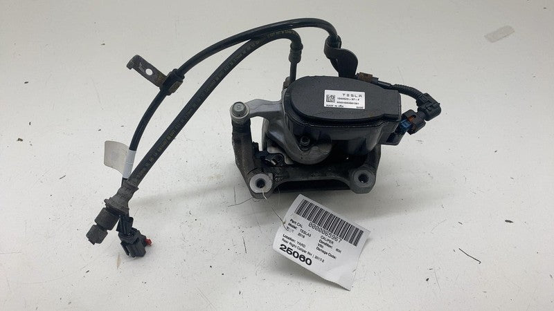⭕ 17-25 Tesla Model 3 Y Rear Left Caliper w/ Brake Hose Line BASE 1044