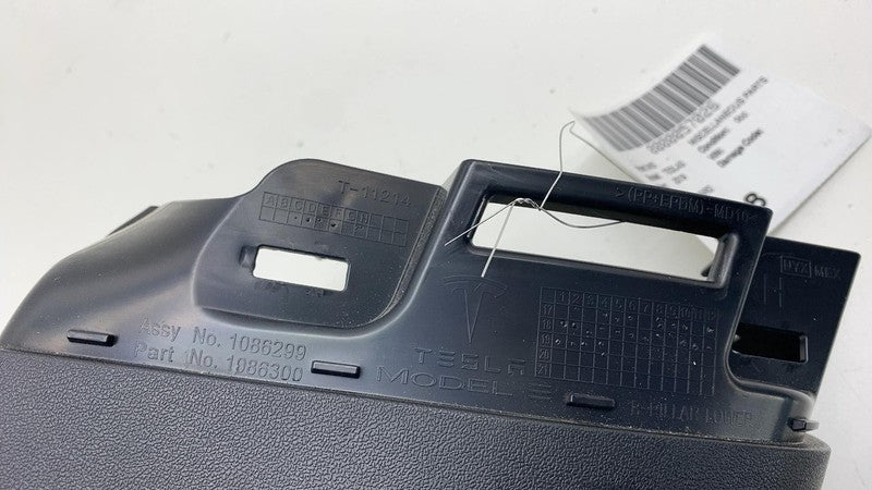 ⭕ 17-23 Tesla Model 3 Right B-Pillar Lower Trim Cover Panel Black 1086