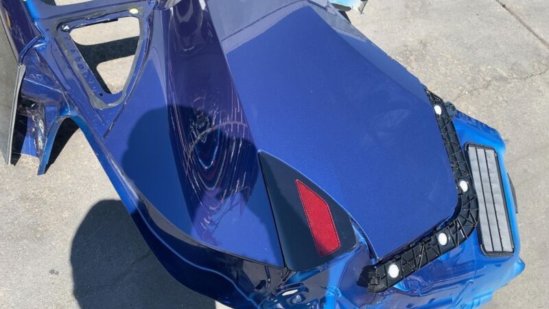 ⭕ 2020-2023 Tesla Model Y Rear Right Quarter Panel Structural Cutout Blue PPSB