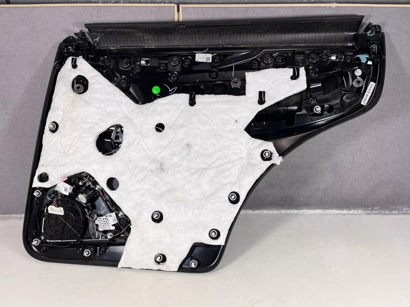 ⭕ 16-20 Model X Rear Left Door Panel Trim Card Cover w/ Molding LH 105