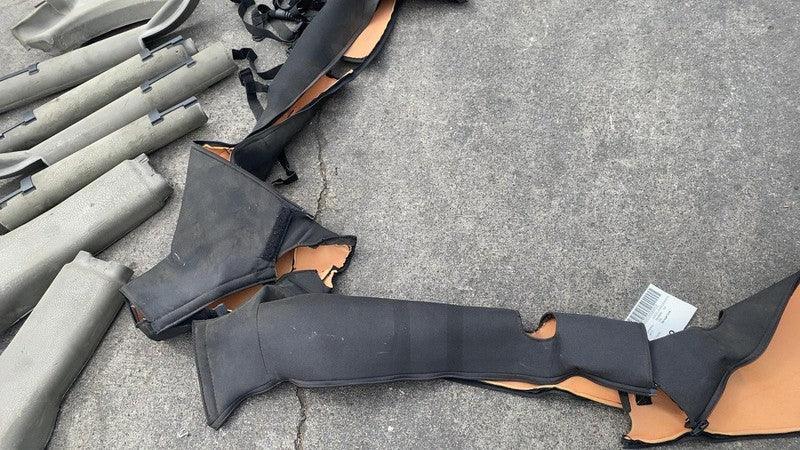 55361386AC ⭕ 2011-2018 Jeep Wrangler SET of Roll Bar Padding Covers & Moldings OEM Assembly