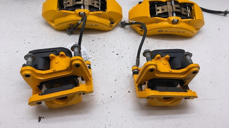 PT00000728 2022-2024 Rivian R1T R1S Adventure Set of 4 Front & Rear Brake Caliper Yellow