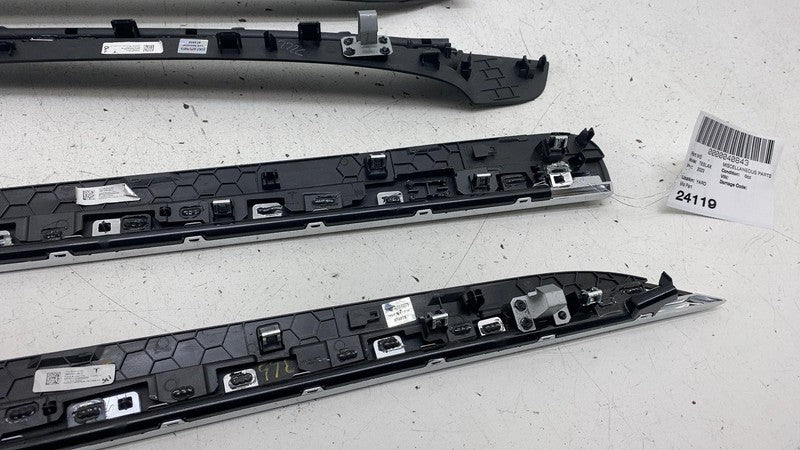 ⭕ 21-23 Model X Front & REAR Door CARBON FIBER TRIM 1661564-00-C / 164