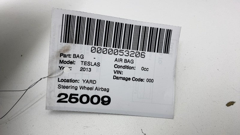 101426501C 2012-2015 Tesla Model S Steering Wheel Airbag Module w/ Retainer Plate Bracket