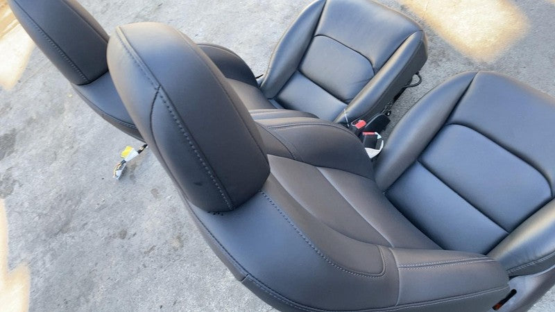 ⭕ 2017 2018 2019 2020 Tesla Model 3 Set Front Left & Right Seat Assembly Black