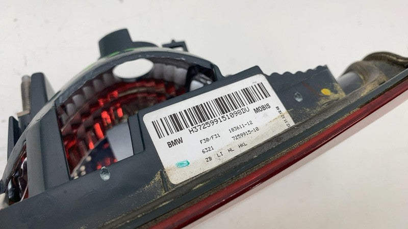 ⭕ 12-15 BMW 328i F30 F31 Rear Driver Side Inner Tail Light On Trunk La