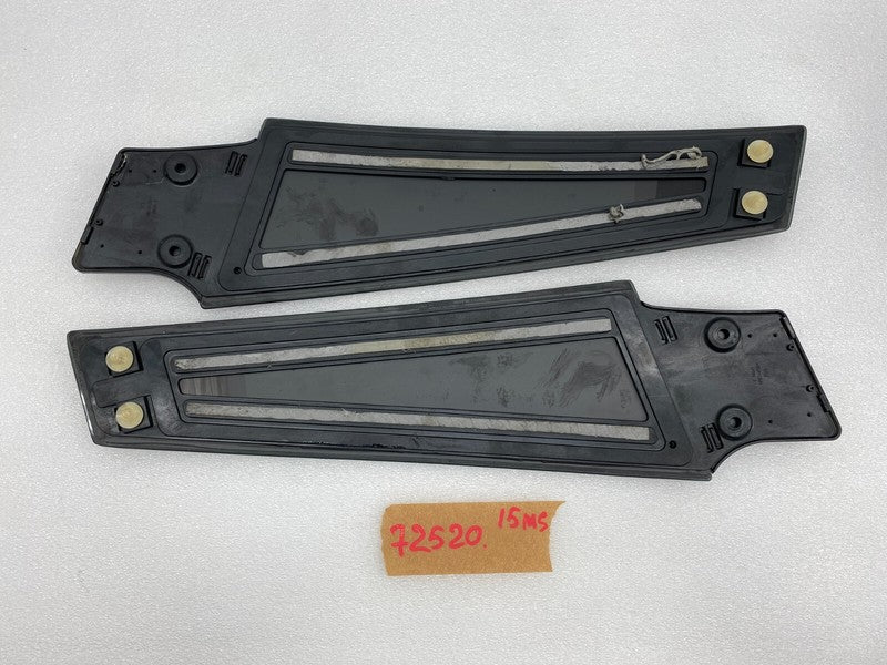 14942 ⭕ 12-15 Model S MS Left & Right B-Pillar Molding Applique Glass Trim 14942/14941