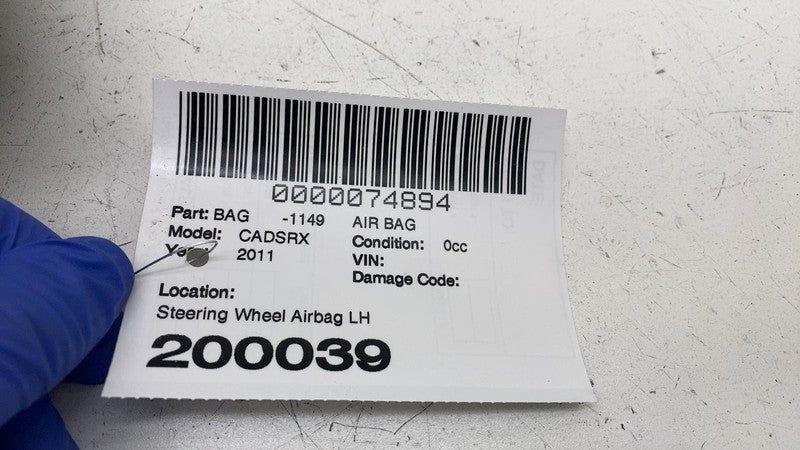 2DBE095Y31467 ⭕ 2011 2012 Cadillac SRX Front Driver Left Steering Wheel SRS Airbag Black OEM