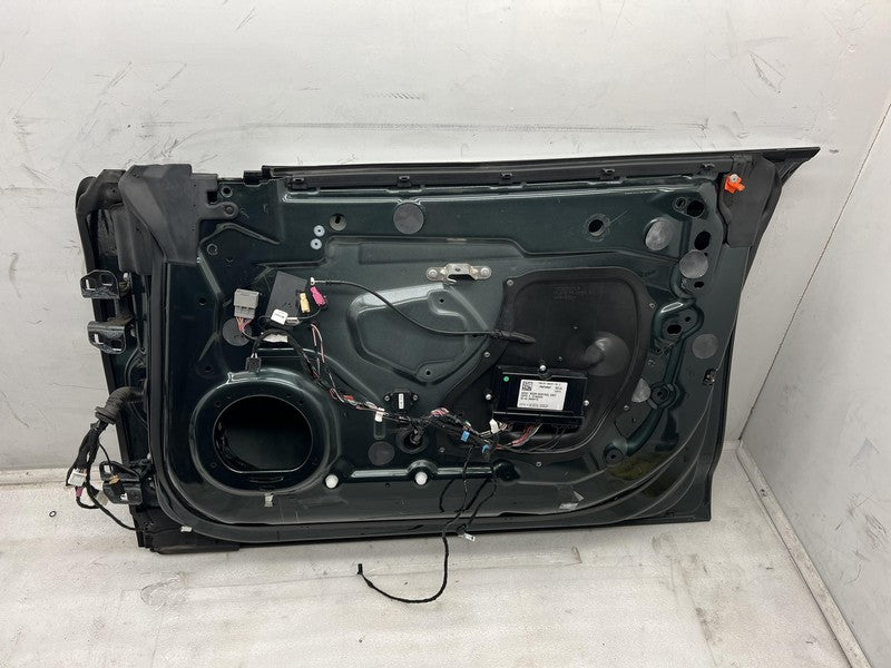 ⭕ 12-15 Tesla Model S Front Passenger Side Door Shell Panel Right Gree