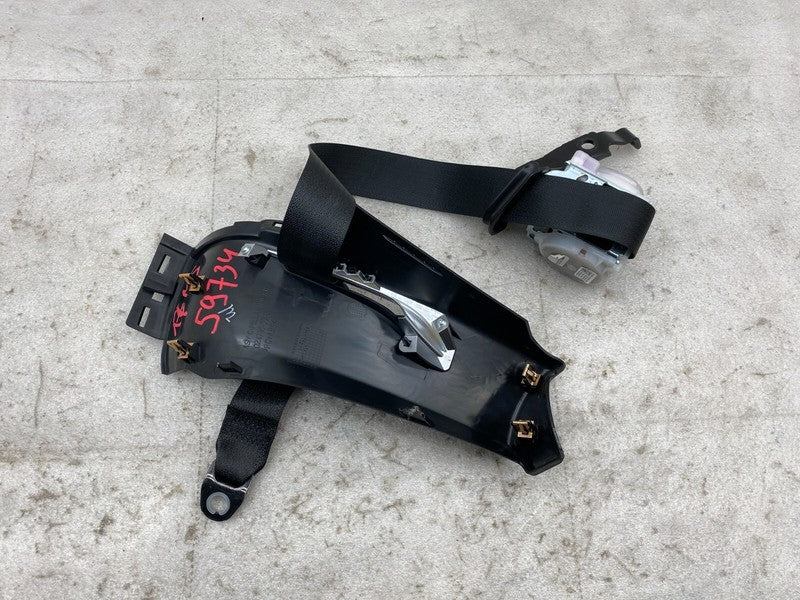 1024732 00 C ⭕ 16-20 Model S C-Pillar Trunk Trim Right w/ Seat Belt & Retractor 1023136-05-D