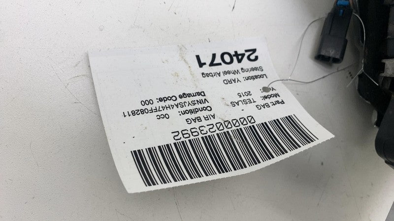 103677801A ⭕ 12-15 Model S MS Steering Wheel Airbag Module w/ Retainer Bracket 1036778-01-A