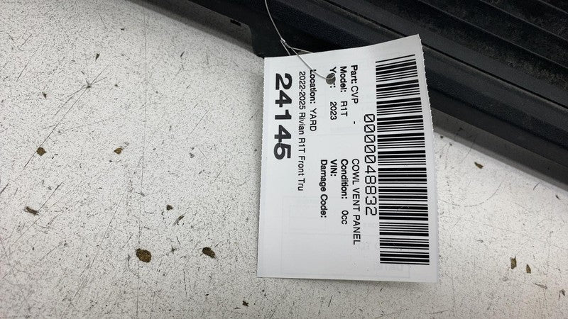 PT00003230E 2022-2024 Rivian R1S R1T Frunk Underhood Access Panel Battery Cover Trim PT00003