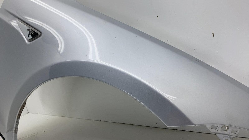 ⭕ 12-15 Tesla Model S Front Passenger Side Fender Shell Panel Right Silver PMSS