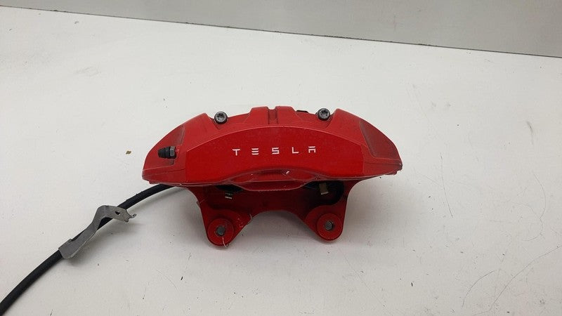 ⭕ 2020-2023 Tesla Model Y Front Driver Side Red Caliper w/ Brake Line 