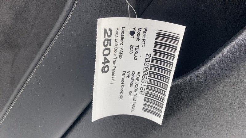 1608617-00-A ⭕ 2021-2023 Tesla Model 3 Rear Driver Side Interior Door Panel Trim Card Left LH