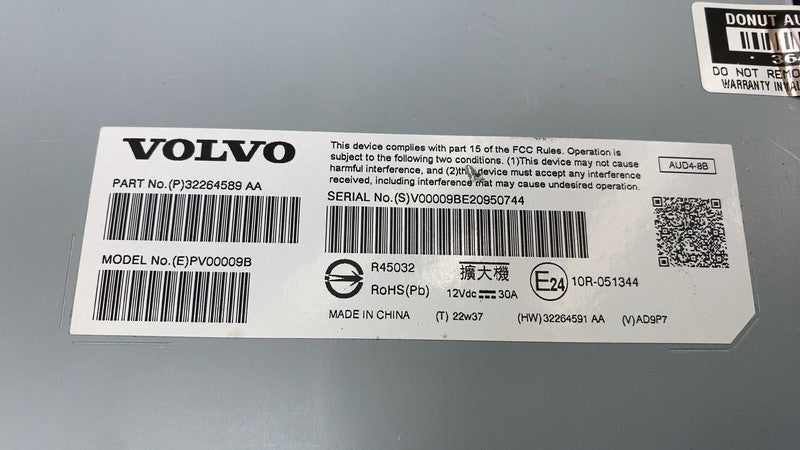 32264589 ⭕2021-2024 Polestar 2 Audio Sound System AMP Amplifier Module & Bracket 32264589