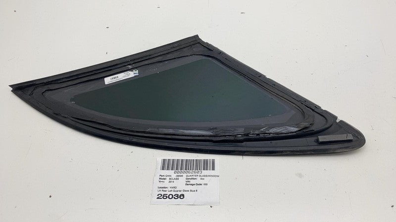 ⭕ 2014-2015 Mercedes-Benz B Electric Drive Rear Left Quarter Glass LH Blue - 894