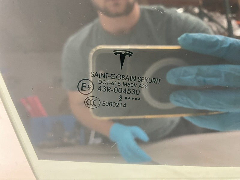 ⭕ 17-19 Tesla Model 3 Front Passenger Door Window Glass Right RH (Sing