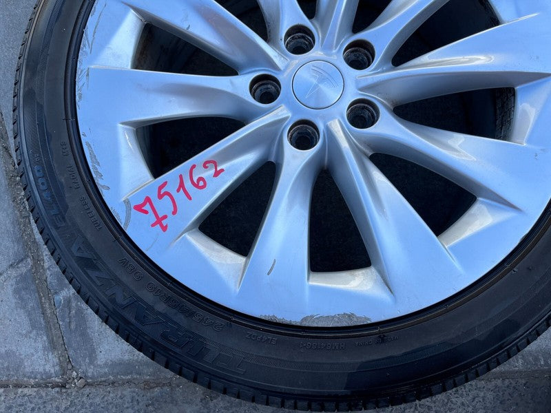 1059337 00 A ⭕16-20 Model S Wheel Rim 19" inch 19x8.0+40MM w/ Tire 245/45 R19 x2 1059337-00-A