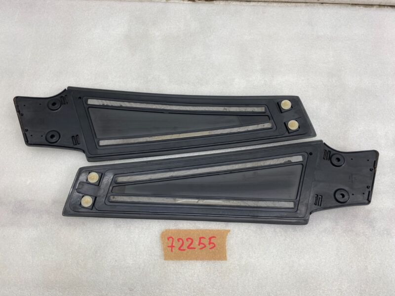 14942 12-15 Model S Left & Right Side B-Pillar Molding Applique Glass Trim 14942/14941
