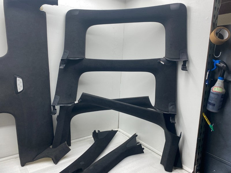 ⭕ 16-20 Tesla Model X SET Headliner Sunvisor Upper A + B + C-Pillar Tr