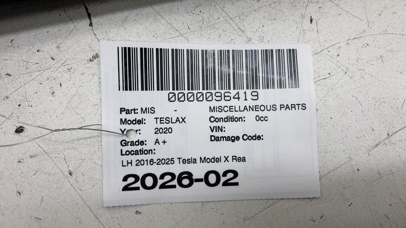 ⭕ 2016-2025 Tesla Model X Rear Left Side Exterior Door Glass Pillar 10
