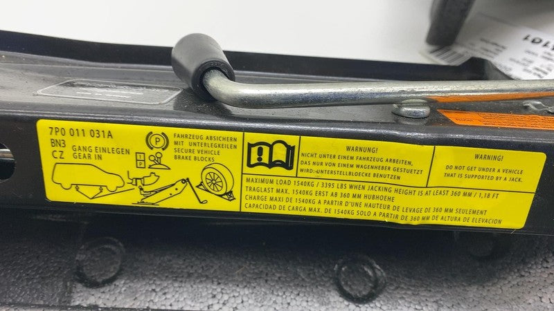 7P0 011 031 2011-2018 Porsche Cayenne Emergency Spare Wheel Lift Jack Wrench w/ Holder OEM