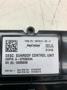 ⭕ 12-20 Model S MS Sunroof Controller Moon Roof Control Module Unit 1007512-00-C